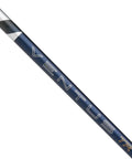Blue VeloCore Plus Fujikura 5 Stiff Driver And Wood Shaft With Adapter And Grip angled view showing shaft details.