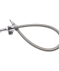 Firewall Mounted Transmission Dipstick For GM Chevy TH700R4 4L60E 4L80E flexible stainless steel tube with silver finish