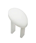 Straight Up Solid White Safety Switch Key for Craftsman Table Saw, durable white plastic, ideal for workshop use.