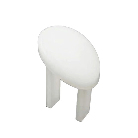 Straight Up Solid White Safety Switch Key for Craftsman Table Saw, durable white plastic, ideal for workshop use.