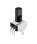 10K Ohm Carbon Film Potentiometer Single Turn Rotary Pot 6mm Knurled Shaft D Type Half Shaft 0.24 Inch 10 Pack Variable Resistor
