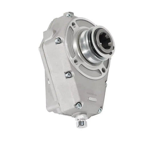 Speed Multiplier Gear Box With Splined Coupling For Tractor PTO And Hydraulic Gear Pump, 1:2 Speed Increaser KM6004 Series, Tough Farm Grade For Forest Machinery, Female 1 3/8 Inch DIN PTO