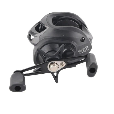 Low Profile Fishing Reel With Nylon Spool, 8 Kg Drag, 7.2:1 Gear Ratio, Smooth Casting For Freshwater And Saltwater, Right Hand Retrieve