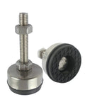 Fix That Wobbly Setup With Adjustable Furniture Leveling Feet 2 Pack Stainless Steel Threaded Legs And Grippy Rubber Base 85Mm Diameter