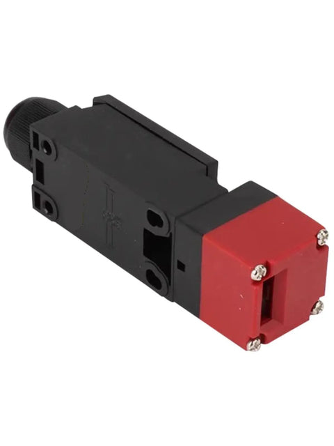 Heavy Duty Electromagnetic Lock Safety Door Switch for Machine Guarding with No Nonsense Interlock, red-black housing