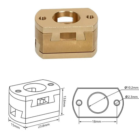 Top Quality 18mm Oldham Coupling For T8 Lead Screw Smooth Z Axis Upgrade Fit Ender 3 CR10 V2 S4 S5 And Pro Models Reduce Noise Build Stable Prints With Easy Install Design brass Oldham coupling for 3D printer Z axis, 18mm