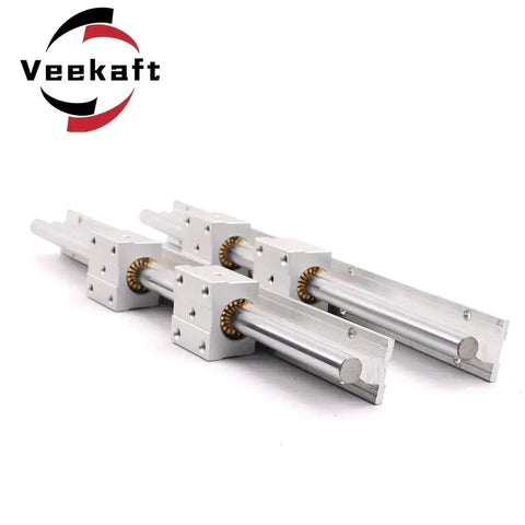 Open Box Linear Guide Rail With Aluminum Slide Block Bearing For Smooth Low Friction And Rock Solid Motion Dust And Water Resistant