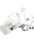 12V DC Washer Drain Pump Motor Replacement For Easy Plug And Play Water Expulsion In Laundry Machines, Reliable Electric Pump For Most Front And Top Load Washers, Durable Impeller System And Quick Install white plastic washer drain pump