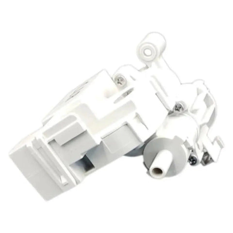 12V DC Washer Drain Pump Motor Replacement For Easy Plug And Play Water Expulsion In Laundry Machines, Reliable Electric Pump For Most Front And Top Load Washers, Durable Impeller System And Quick Install white plastic washer drain pump