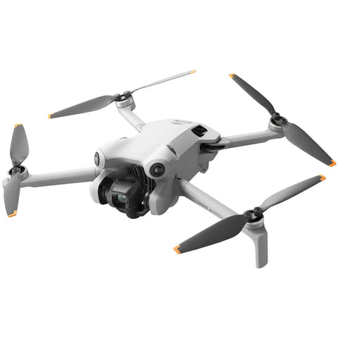 Compact Mini 4 Pro Folding Drone With Screen Remote, Fly More Combo Plus, 4K HDR Video, lightweight under 249g, angled view