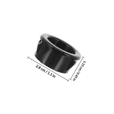 200 Pcs Nylon Cable Bushing Grommets Snap In Wire Protector Kit For Network Distribution Boxes And Office Setup Black Heavy Duty Wear Resistant Gear To Keep Cables Safe And Neat, black nylon grommet 2.8 cm