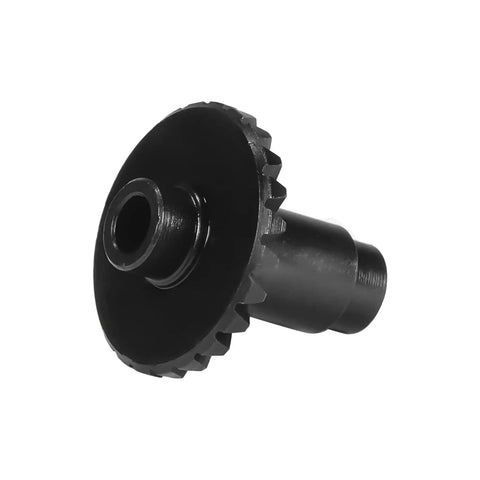 Close-up of a gear from the 4Pc Steel Machined Ring Gear And Pinion Set 22/12T For 1/18 RC Crawler Upgrades, showcasing gear teeth detail.