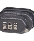 Set Your Own Combination Gun Trigger Lock For Pistols And Rifles Secure Firearm Access, showing a black 3-dial lock with rubber pads