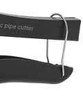 Close-up of PVC Tube Pipe Cutter 42mm Cutting Diameter Stainless Steel with anti-slip handle and tail lock.