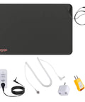 Grounding Mat Starter Kit For Pain Relief Sleep Energy Inflammation And Wellness With Outlet Adapter Outlet Tester and Cords