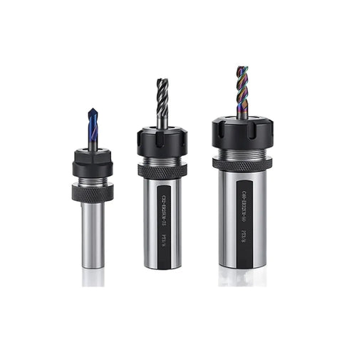 Built Tough Lathe Extension Rod And Shock Absorbing Drive Bar Designed For CNC Milling Machines With Heavy Duty Vibration Control And Rock Solid Cutting Precision, three tool holders displayed.