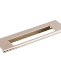 Mercer Collection 5 Inch Europa Cut Out Tab Pull In Flat Black Contemporary Cabinet Hardware Zinc Alloy Construction