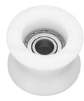 Bearing Pulley Wheel Set For Gym Gear 43mm Universal Rollers With Ball Bearing Cable Attachment For Home Gym And Health Club Machines Low Friction Quiet Operation white pulley wheel close-up