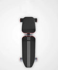 Top view of Adjustable Folding Dumbbell Bench For Home Gym With Large Non Slip Foot Pads, Stable Leather Cushioned Surface, Thick Foam Pad
