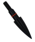 100 125 150 Grain Archery Field Points Screw In Arrow Tips For Recurve And Compound Bow, Black CNC Steel, Threaded Tip, Easy Install