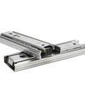 Heavy-Duty 5-Inch Soft Close Ball Bearing Drawer Slides 2 Pack, Full Extension Side Mount, Galvanized Steel, close-up view