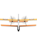 Retro Biplane RC Plane for Kids and Adults with Two Point Four GHz Remote Control, top view showing biplane wings and structure.