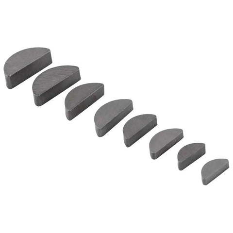80 Keys Assortment In 8 Sizes With 45 Steel For Mechanical Industry, Heavy Duty Metal Key Set For Machining And Repair, Easy To Grab And Fit