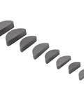 80 Piece Metal Woodruff Key Set With Eight Sizes Half Moon Keyway Assortment for Mechanical Industry Durable Carbon Steel Keys Kit