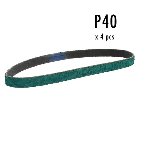 Top Shelf Zirconia Grinding Sanding Belts For Mini Belt Grinders Heavy Duty Self Sharpening Abrasive Blanks in P40 grit.
