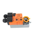 Beefy 5Nm Damper Actuator For HVAC Airflow Control, compact design with orange housing and wiring port for easy installation.