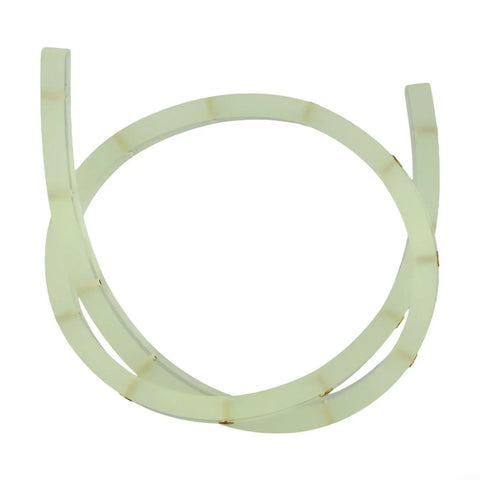 Badass Flexible Curve Template Polyurethane Router Guide, bendable green strip with brass bushing for wood profiling.