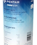 10 Inch Whole House Heavy Duty Carbon Water Filter Cartridge With KDF And Granular Carbon For Iron Reduction 5 Micron Fits All 10 Inch Filter Housings Blue Reduces Rust Staining And Chlorine Taste Odor For Cleaner Water in blue packaging