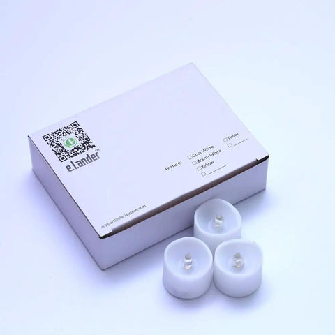 Flameless LED Tea Lights With Timer 6 Hours On 18 Hours Off Warm White 12 Pack Battery Included No Fuss Smoke Free Realistic Flicker Ideal For Decor And Ambience