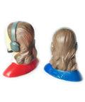 1 To 9 Scale Female RC Pilot Figure Kit Vinyl Miniature For Airplane Models Realistic Painted Detail Color Options Red Or Blue