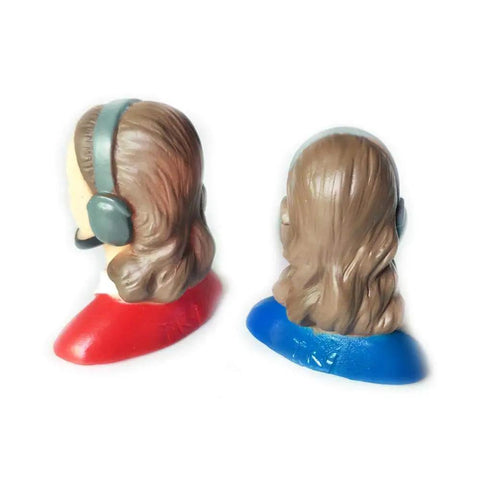 1 To 9 Scale Female RC Pilot Figure Kit Vinyl Miniature For Airplane Models Realistic Painted Detail Color Options Red Or Blue