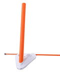Golf Swing Trainer For Slice And Hook Prevention With Alignment Discs And Target System Improves Swing Path And Club Protection Game Changer Training Aid For Driving Range And Putting Practice All In One Tool - Orange and White alignment aid