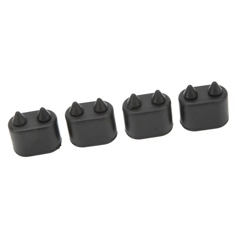 Premium High Strength Rubber Door Jamb Bumpers Kit Stopper Pads For Cutlass Ciera Noise Reduction Silent Hitting And Heavy Duty Body Protection Upgrade, 4 pack black rubber