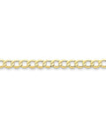 Real Gold Ice Smooth Curb Link Chain Featuring Heavyweight Semi Solid Build Top Tier Polished Shine 6.5 Mm Wide Comfort Fit 24 Inches Long With Secure Lobster Clasp For Serious Fresh Drip close-up view of polished yellow gold curb chain links