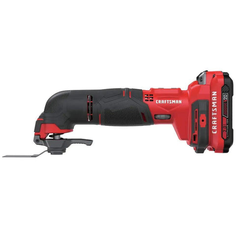 Powerful 20V Cordless Oscillating Tool Kit With 2.8 Degree Oscillation Angle, Variable Speed 8K-18K OPM, V20 Series, side view
