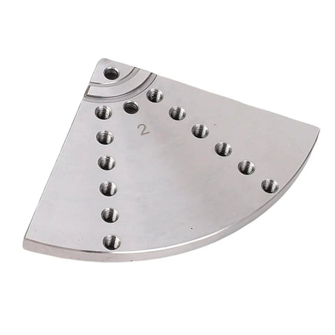Heavy Duty Four Pack Eight Inch Flat Lathe Jaws Rock Solid Construction With Grade 45 Steel showing detailed design and pin adjustments.