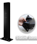 Badass EV Charger Cable Holder And Weatherproof Station Box For Outdoor Parking Spots Electric Vehicle Cord Protector Heavy Duty Carbon Steel Quick Install Rack For Your Rig Garage Setup White with stable base design.