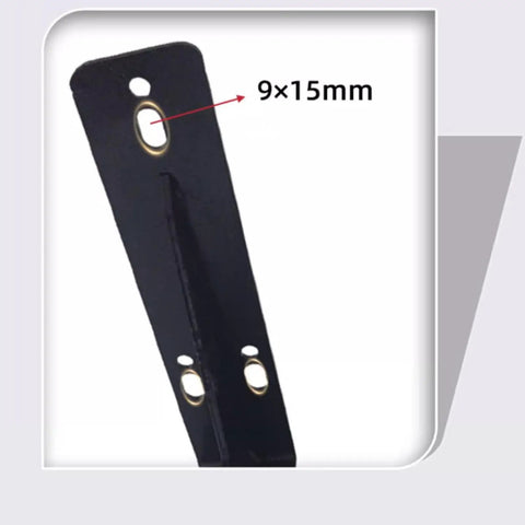 Heavy Duty Floating Shelf Brackets Pack Of Two Cold Rolled Steel L Shape Wall Mounts built tough as nails, showing L bracket dimensions.