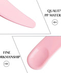 Bulk 200 Mini Makeup Spatulas With Storage Box Disposable Cosmetic Spatulas In Pink Blue Purple Perfect For Pros And Salons Skincare Samples Beauty Demos And Home DIY Cosmetic Kits, pink PP material tip