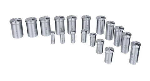 No 10-10A Pro Grade Keyway Broach Set In Fitted Box High Speed Steel Four Broaches Style B One Eighth And Three Sixteenths Style C One Quarter And Three Eighths With Collared Bushings One Half To Three Quarters For Precision Machining