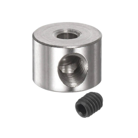 Set Screw Shaft Collars 2.1mm Bore Nickel Plated Steel 7mm OD 5mm Width 12 Pack Landing Gear Stopper Wheel Collar and screw