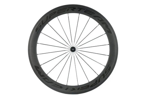 Carbon Clincher Wheelset 700C Road Bicycle Wheels With 60 And 88mm V Shape Depth Basalt Braking Surface 3K Matte Finish Two To One Spoke Pattern