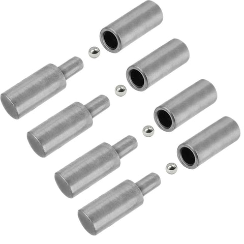 Four Pack Weldable Barrel Hinges 4 1/8 By 3/4 Inch Heavy Duty Gate Hinges Weld On Bullet Hinges Ball Bearing Detachable