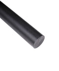 Beefy 1.25 Inch Diameter Acetal Copolymer Dowel Rods 6 Inch Length 2 Pack Opaque Black Delrin Style Low Friction Plastic Rods For CNC Fixtures And Custom Parts, cut end