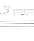 4Pcs 5mm Stainless Steel Hex Shafts Set With High Hardness Wearproof And Antislip Design For Precise Robotic Motion