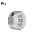 Four Piece Set Screw Aluminum Shaft Collars For Three Eighths Inch Bore, Three Quarters Inch Outside Diameter And Three Eighths Inch Thick